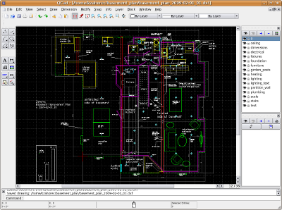 librecad model wall framing